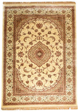 machine made silk rug